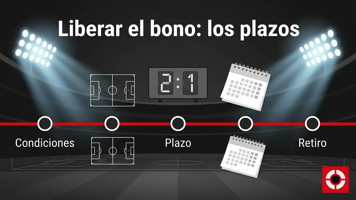 Supermatch: línea de tiempo con los plazos y condiciones de liberación de un bono