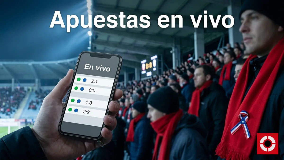 Apuestas en vivo en Supermatch: la cuota cambia mientras se arma el cupón, con hinchas en la tribuna