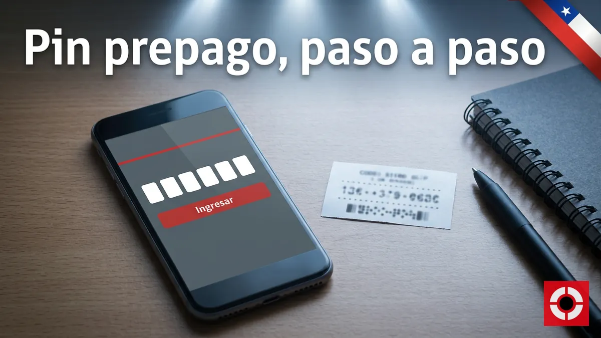 Teléfono con pantalla de pin prepago para cargar saldo en Supermatch