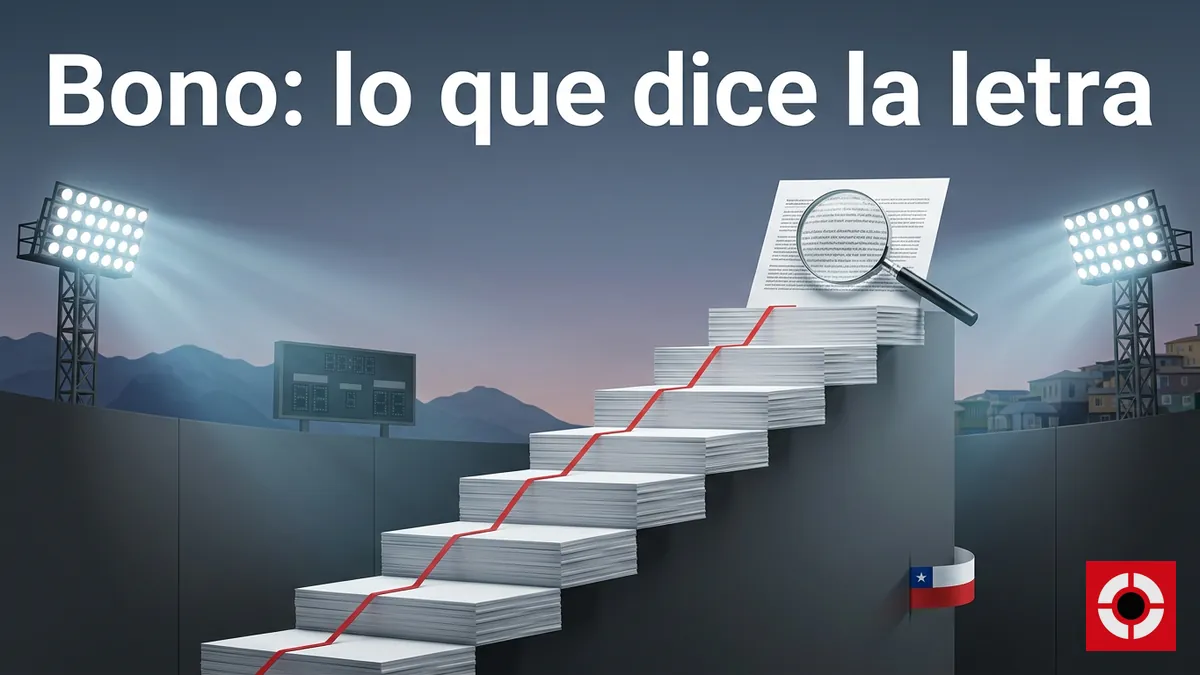 Supermatch Chile: escalera de condiciones del bono, tarjeta con letra pequeña